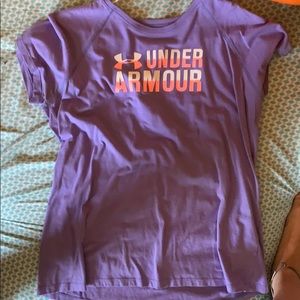 under armor purple t-shirt